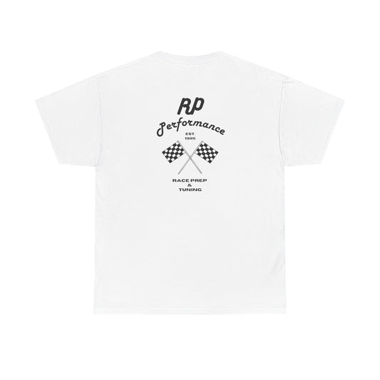 Performance Racing Tee — Vintage Checkered Flag Graphic T-Shirt