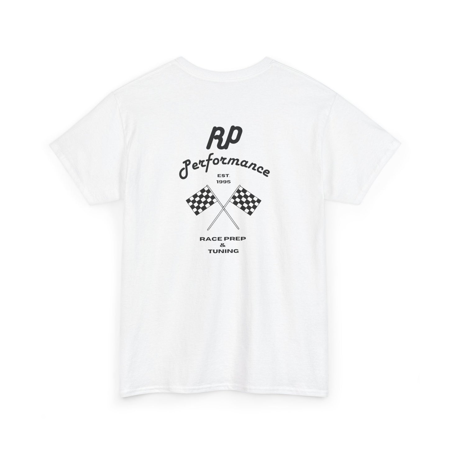 Performance Racing Tee — Vintage Checkered Flag Graphic T-Shirt