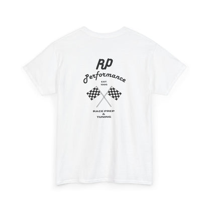 Performance Racing Tee — Vintage Checkered Flag Graphic T-Shirt