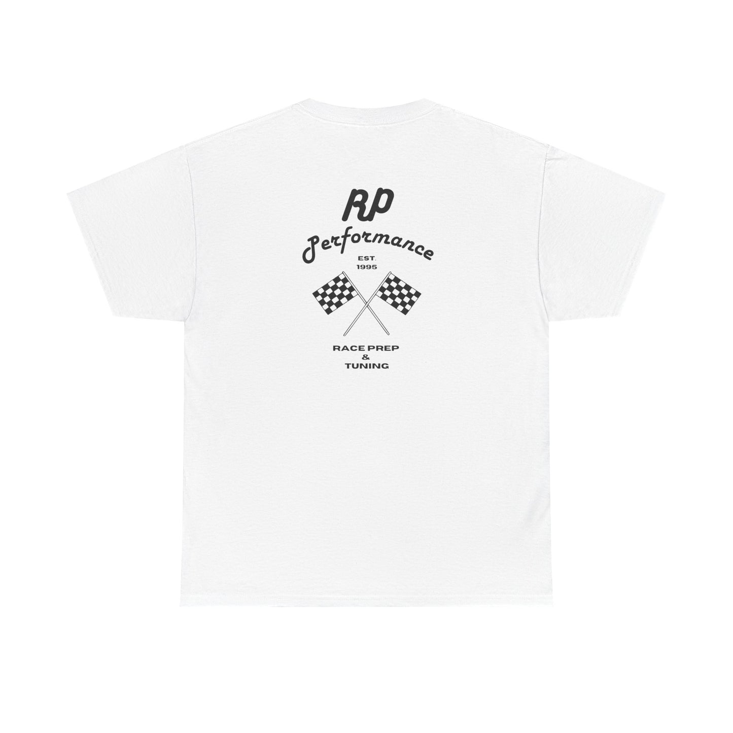 Performance Racing Tee — Vintage Checkered Flag Graphic T-Shirt