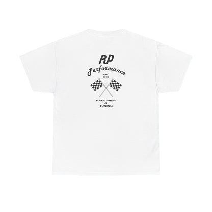 Performance Racing Tee — Vintage Checkered Flag Graphic T-Shirt